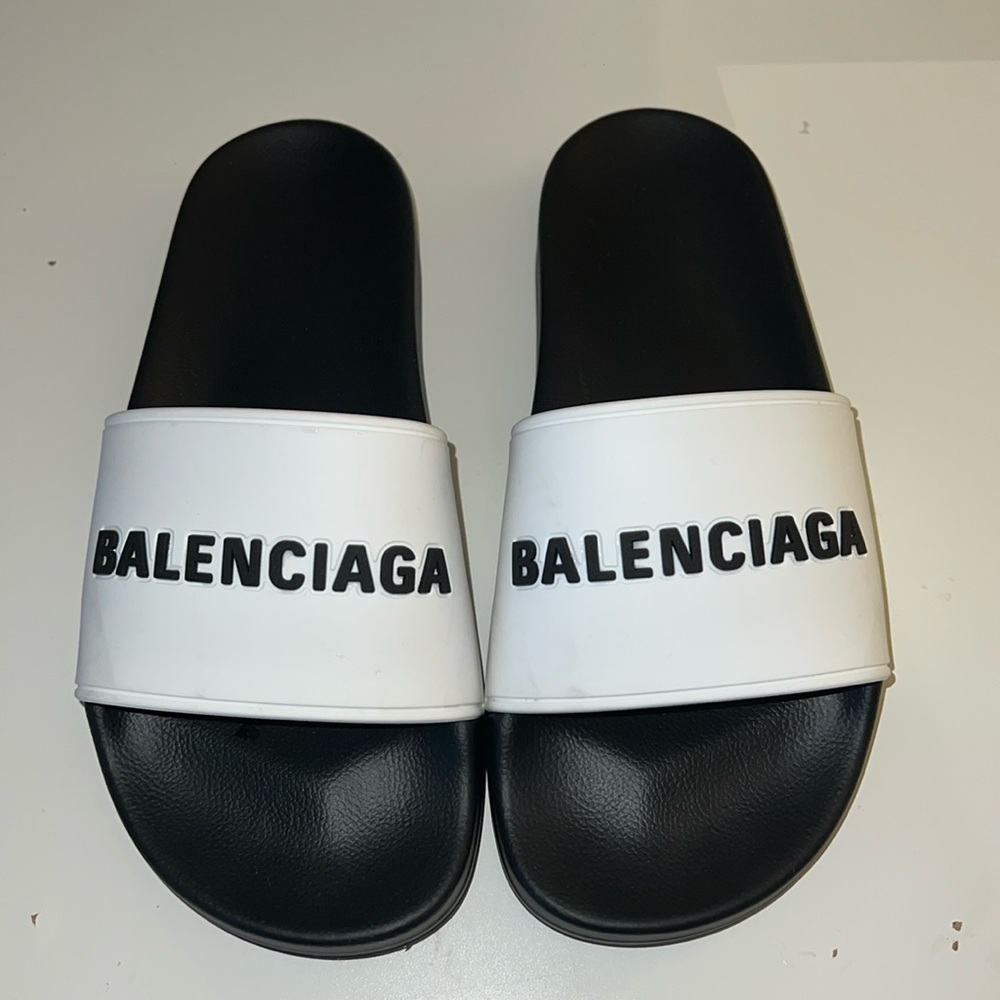 Authentic Balenciaga pool slides